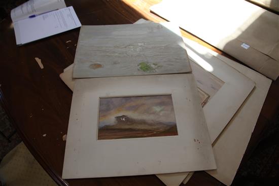 William Shackleton (1872-1933) Cloud and Sea studies Largest 13 x 19in unframed.